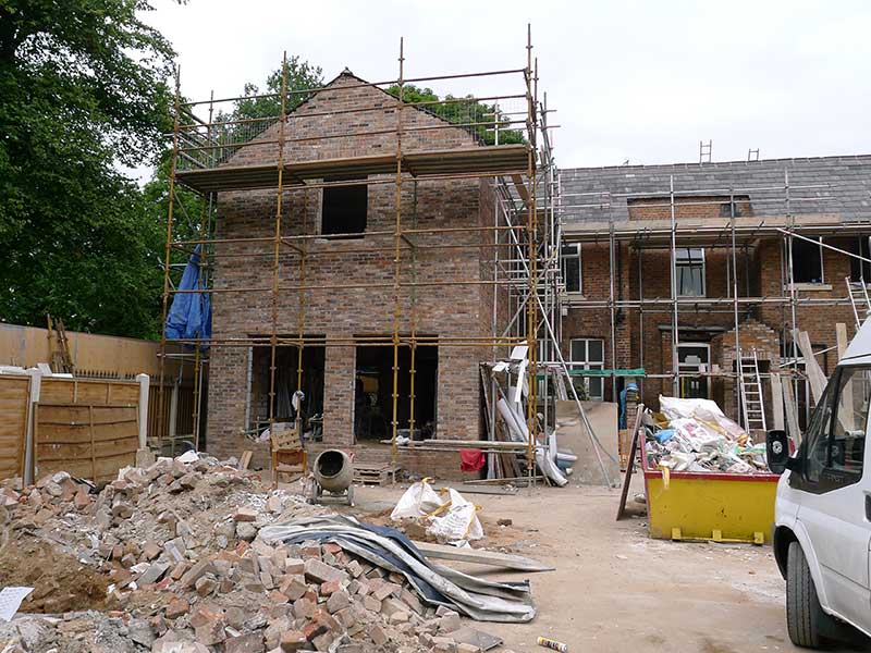 Bank Place mid-transformation into the Early Years centre, 2012