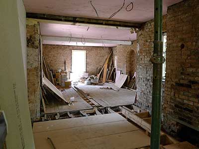 Merging multiple rooms together during renovation
