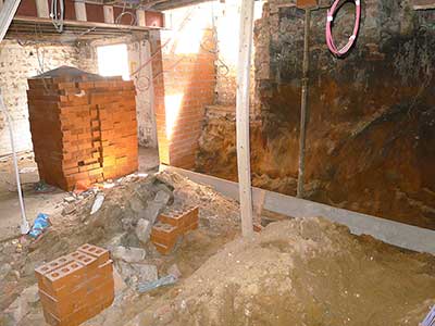 Widening of the lower ground floor