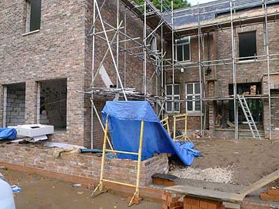 External renovation works at Bank Place
